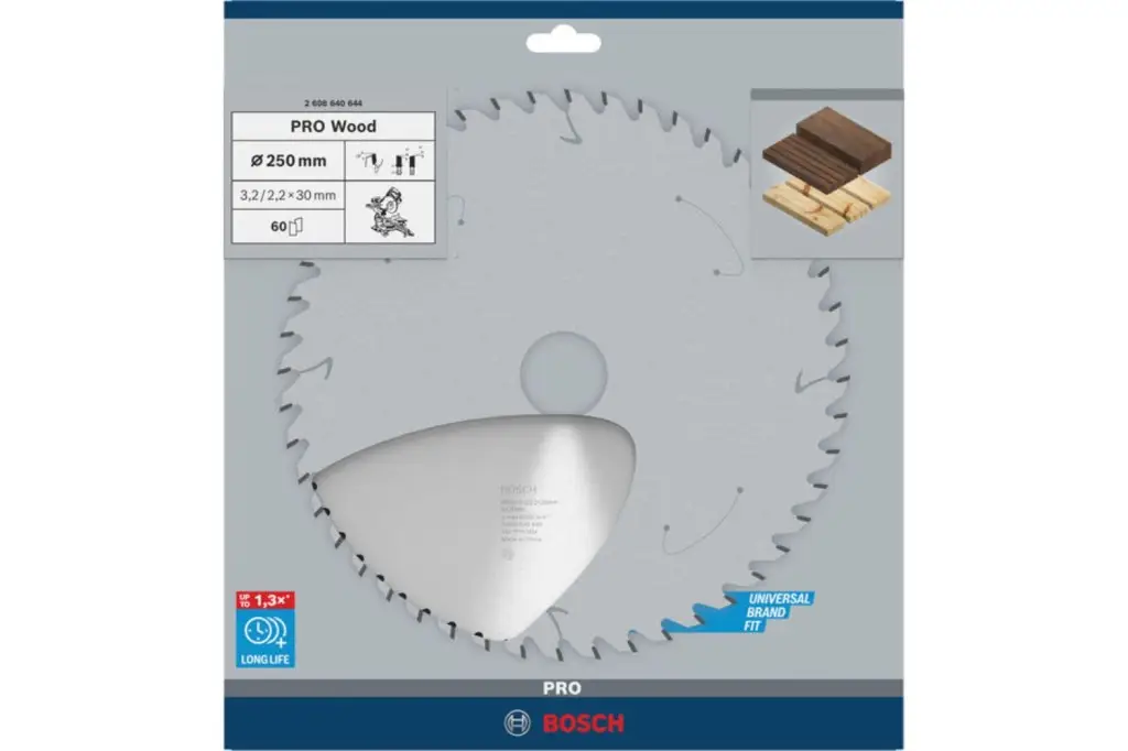 HOJA DE SIERRA CIRCULAR PRO WOOD, 250 X 3,2 X 30 MM, T60