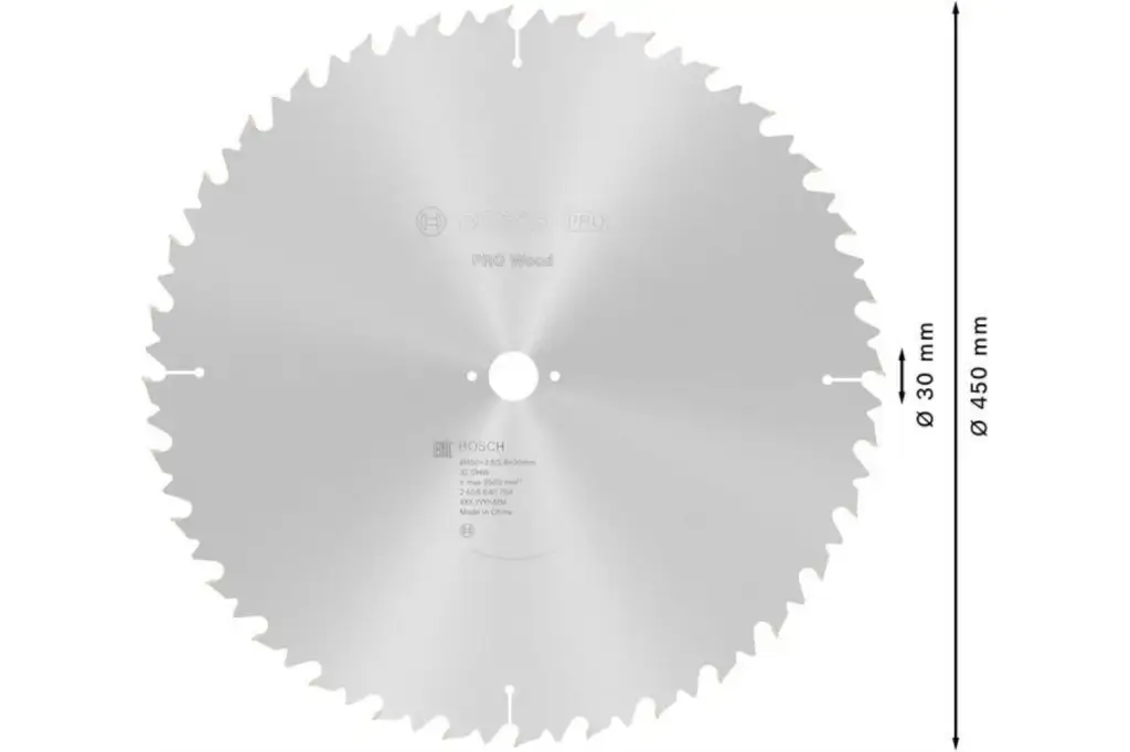 HOJA DE SIERRA CIRCULAR PRO WOOD, 450 X 3,8 X 30 MM