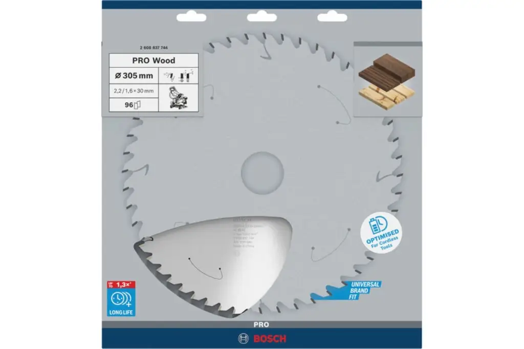 HOJA DE SIERRA CIRCULAR PRO WOOD CORDLESS, 305 X 2,2 X 30 MM, T96