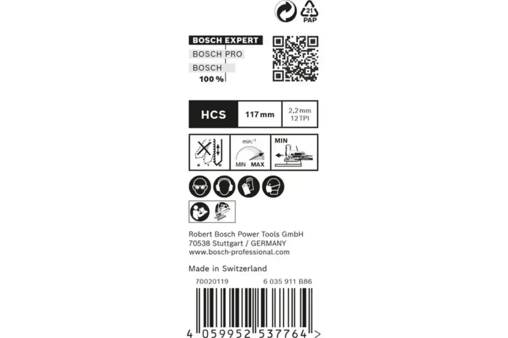 HOJA DE SIERRA DE CALAR EXPERT 'WOOD 2-SIDE CLEAN' T 308 B, 25 UNIDADES