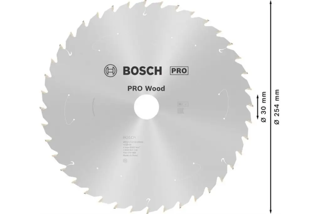 HOJA DE SIERRA CIRCULAR PRO WOOD CORDLESS, 254 X 2,2 X 30 MM, T48
