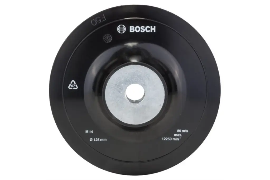 PLATO LIJADOR PARA AMOLADORAS ANGULARES, SISTEMA DE SUJECIÓN, 125 MM