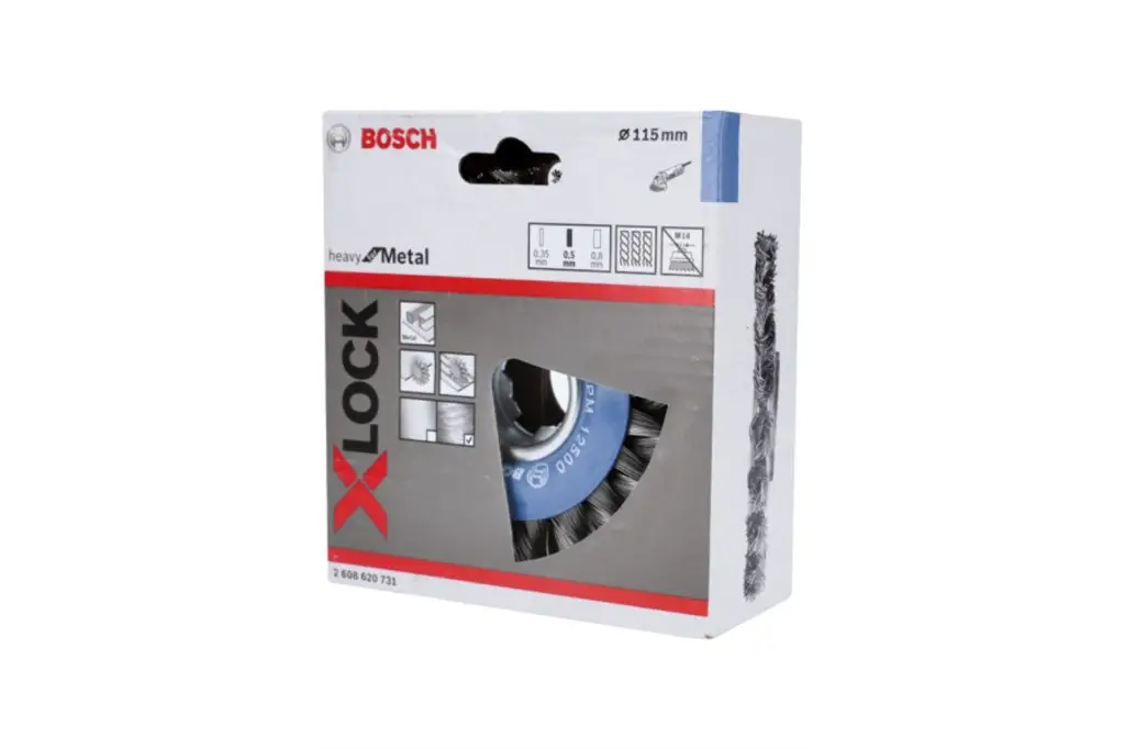 DISCO DE ALAMBRE PRO METAL HEAVY X-LOCK, 115 X 0,5 MM, CON ROSCA