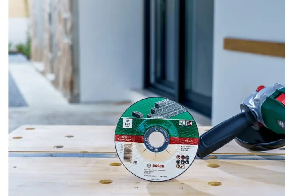 SET DE DISCOS DE TRONZAR DE 5 PIEZAS, ACODADO PARA PIEDRAD = 115 MM