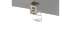 RE103 | ESCALERA PARA TECHOS DESPLEGABLE EN 4 TRAMOS DE ACERO PINTADO GRIS