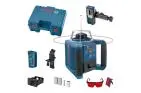 BOSCH PROFESSIONAL NIVEL LÁSER GIRATORIO GRL 300 HV (HAZ DE LUZ ROJA, RECEPTOR LÁSER LR 1, ALCANCE: HASTA 300 M DE DIÁMETRO, EN MALETÍN)
