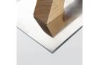 LLANA RECTANGULAR INOXIDABLE AFILADA MANGO MADERA ALYCO