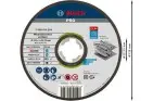 DISCO DE CORTE ABRASIVO PRO STAINLESS STEEL AND METAL, 125 X 1 X 22,23 MM, X-LOCK, RECTO, OSA