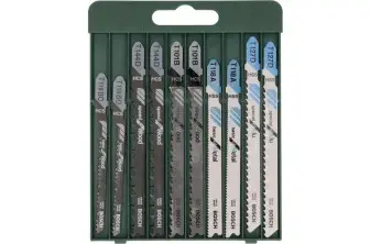 SET DE 10 HOJAS DE SIERRA DE CALAR VÁSTAGO EN TT 101 B (2X); T 144 D (2X); T 119 BO (2X); T 118 A (2X); T 127 D (2X)