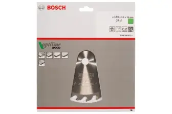 HOJA DE SIERRA CIRCULAR PRO WOOD, 184 X 2,6 X 16 MM, T24