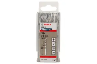 BROCA HELICOIDAL PRO METAL HSS-G, LONGITUD ESTÁNDAR, 6 X 57 X 93 MM, 10 UNIDADES