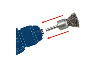 DISCO DE ALAMBRE PRO METAL CLEAN, VÁSTAGO DE INSERCIÓN RECTO, 100 X 0,3 MM