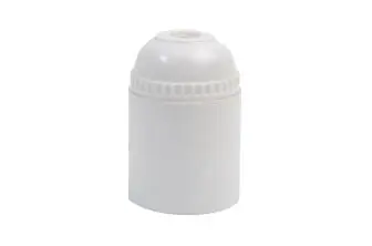 PORTALAMPARAS TERMOPLÁSTICO LISO E-27 BLANCO SIMON BRICO