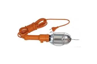 LÁMPARA PORTÁTIL 60W E-27 CON REJILLA METÁLICA Y 10 METROS DE CABLE SIMON BRICO