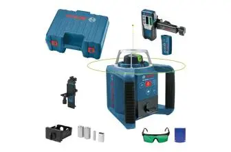 BOSCH PROFESSIONAL NIVEL LÁSER GIRATORIO GRL 300 HVG (HAZ DE LUZ VERDE, RECEPTOR LÁSER LR 1 G, ALCANCE: HASTA 300 M DE DIÁMETRO, EN MALETÍN DE TRANSPORTE)