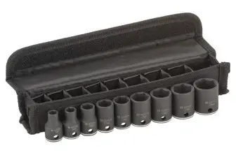 SET DE LLAVES DE VASO, 9 UNIDADES, DE 7 - 19 MM. PARA TALADROS/ATORNILLADORES