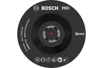 PRO BACKING PAD X-LOCK, 125 MM, CON FIJACIÓN DE GANCHO Y BUCLE