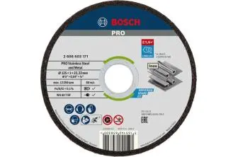 DISCO DE CORTE ABRASIVO PRO STAINLESS STEEL AND METAL, 150 X 1,6 X 22,23 MM, RECTO, OSA