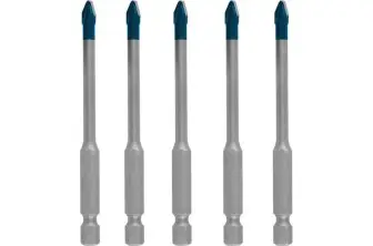 SET DE BROCAS PARA TEJAS EXPERT HEX-9 HARDCERAMIC DE 5 MM, 5 UNIDADES