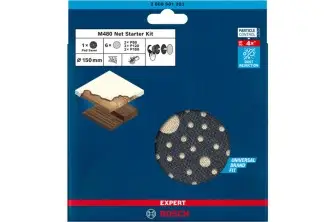 KIT DE INICIACIÓN EXPERT M480 PARA LIJADORAS EXCÉNTRICAS DE 150 MM, 7 UNIDADES