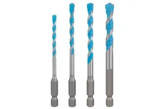 SET DE 4 BROCAS EXPERT HEX-9 MULTI CONSTRUCTION DE 4/5/6/8 MM