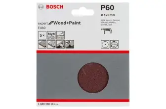 HOJA DE LIJA PRO F460, 125 MM, G60, 5 UNIDADES