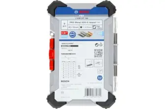 SET DE BROCAS HELICOIDALES PRO METAL HSS-G IMPACT, 8 UDS.