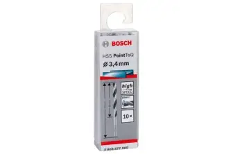 BROCA HELICOIDAL HSS POINTTEQ 3,4 MM