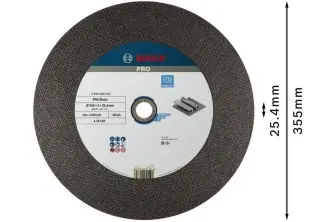 DISCO DE CORTE ABRASIVO PRO METAL, 355 X 2,8 X 25,4 MM, OSA