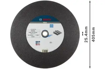 DISCO DE CORTE ABRASIVO PRO METAL, 400 X 3,2 X 25,4 MM