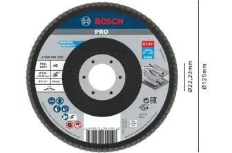 DISCO DE LÁMINAS PRO X571, 125 MM, G40