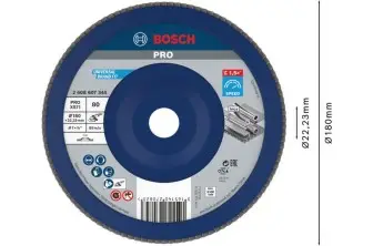 DISCO DE LÁMINAS PRO X571, 180 MM, G80