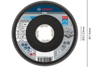 DISCO DE LÁMINAS PRO X571, 115 MM, G80, X-LOCK