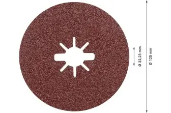 DISCO DE FIBRA EXPERT R781 PRISMA CERAMIC X-LOCK DE 125 MM, 22,23 MM, G 60, 5 UNIDADES