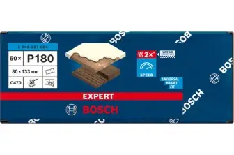 HOJA DE LIJA EXPERT C470 DE 80 X 133 MM, G 180, 50 UNIDADES