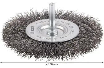 DISCO DE ALAMBRE PRO METAL CLEAN, VÁSTAGO DE INSERCIÓN RECTO, 100 X 0,3 MM