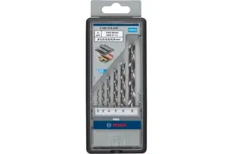 SET DE BROCAS HELICOIDALES PRO METAL HSS-G, 6 UDS.