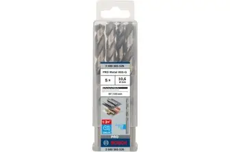 BROCA HELICOIDAL PRO METAL HSS-G, LONGITUD ESTÁNDAR, 10,6 X 87 X 133 MM, 5 UNIDADES