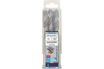 BROCA HELICOIDAL PRO METAL HSS-G, LONGITUD ESTÁNDAR, 11,3 X 94 X 142 MM, 5 UNIDADES