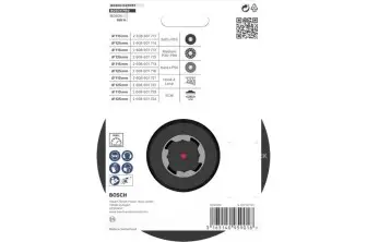 PRO BACKING PAD X-LOCK, 125 MM, CON FIJACIÓN DE GANCHO Y BUCLE