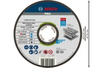 DISCO DE CORTE ABRASIVO PRO STAINLESS STEEL AND METAL, 125 X 1 X 22,23 MM, X-LOCK, RECTO, OSA