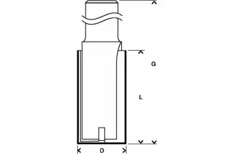 FRESA RECTA, 12 MM, D1 10 MM, L 40 MM, G 81 MM