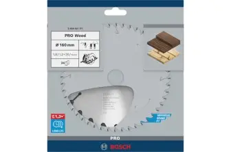 HOJA DE SIERRA CIRCULAR PRO WOOD, 160 X 1,8 X 20 MM, T24