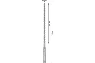 BROCA PARA MARTILLO PRO SDS PLUS-5X, 6,5 X 150 X 210 MM, 10 UDS.