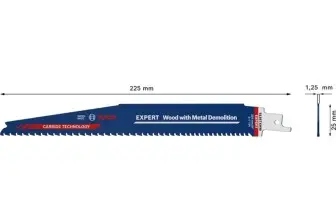 HOJA DE SIERRA SABLE EXPERT WOOD WITH METAL DEMOLITION S1167XHM, 3 UDS.