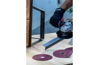 SET DE DISCOS LIJADORES DE FIBRA DE 12 PIEZAS PARA AMOLADORA ANGULAR, CORINDÓND = 125 MM; G = 36 - 100, 12 UNIDADES