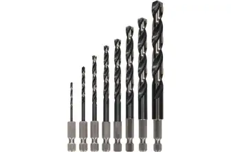 SET DE BROCAS HELICOIDALES PRO METAL HSS-G IMPACT, 8 UDS.