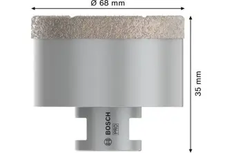 CORONA EN SECO PRO CERAMIC DRY, 68 X 35 X 22,23 MM