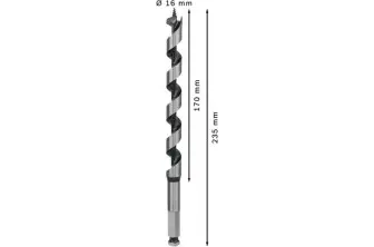 BROCA SALOMÓNICA PRO WOOD, 16 X 170 X 235 MM