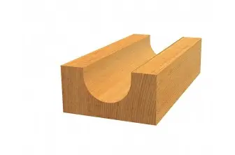 FRESA PARA MEDIAS CAÑAS, 12 MM, R1 8 MM, D 16 MM, L 12,7 MM, G 54 MM